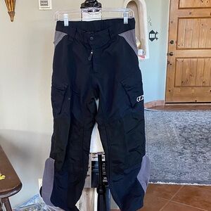 Thor Men's Black and Gray Dualsport Pants